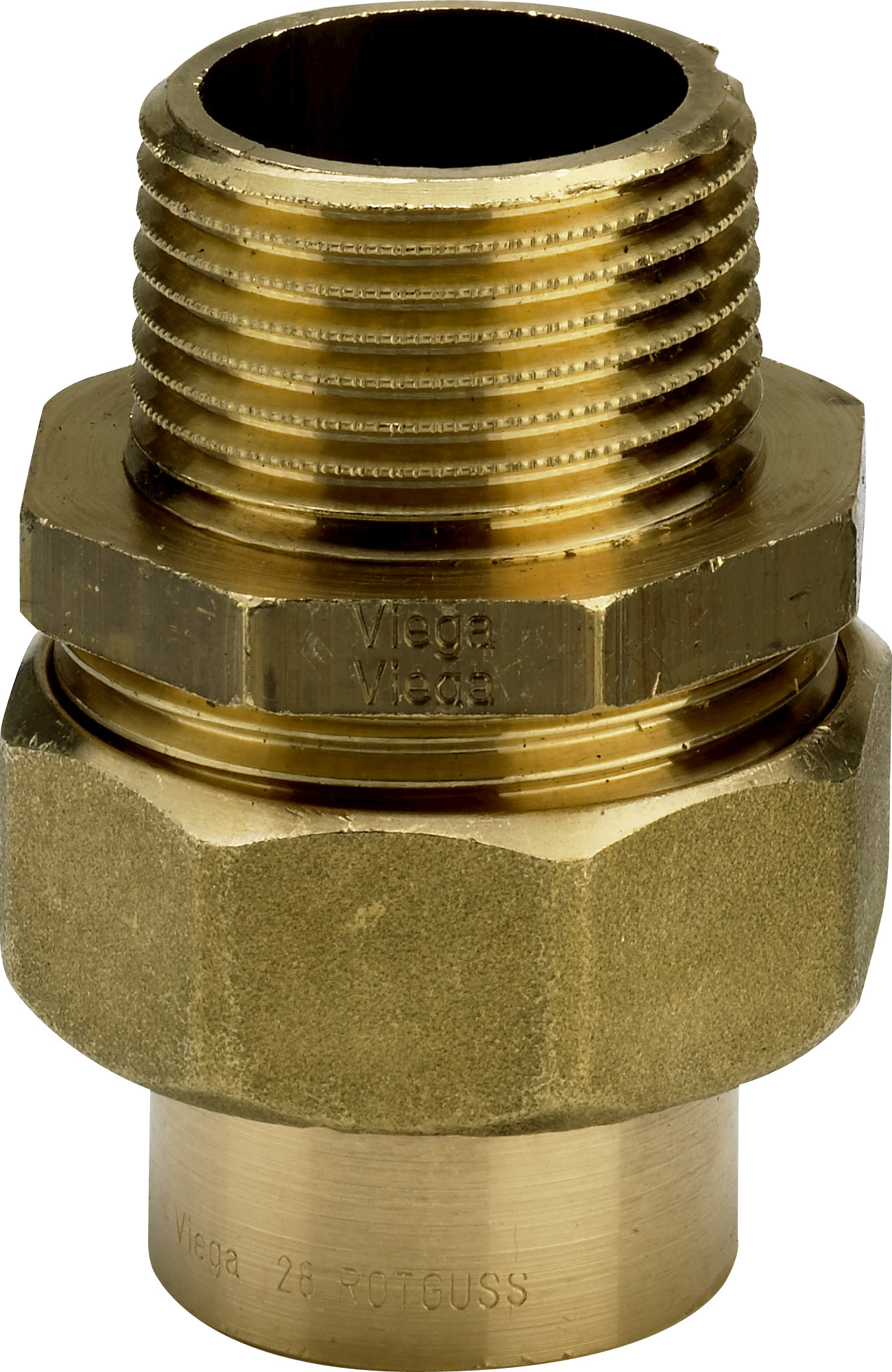 Raccord démontable de transition bronze conique modèle 94343G 35 1¼ - VIEGA - 110581