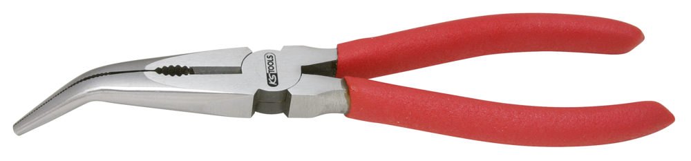 Pince à bec demi-rond coudé 45° standard, L. 165 - KS TOOLS - 115.1318