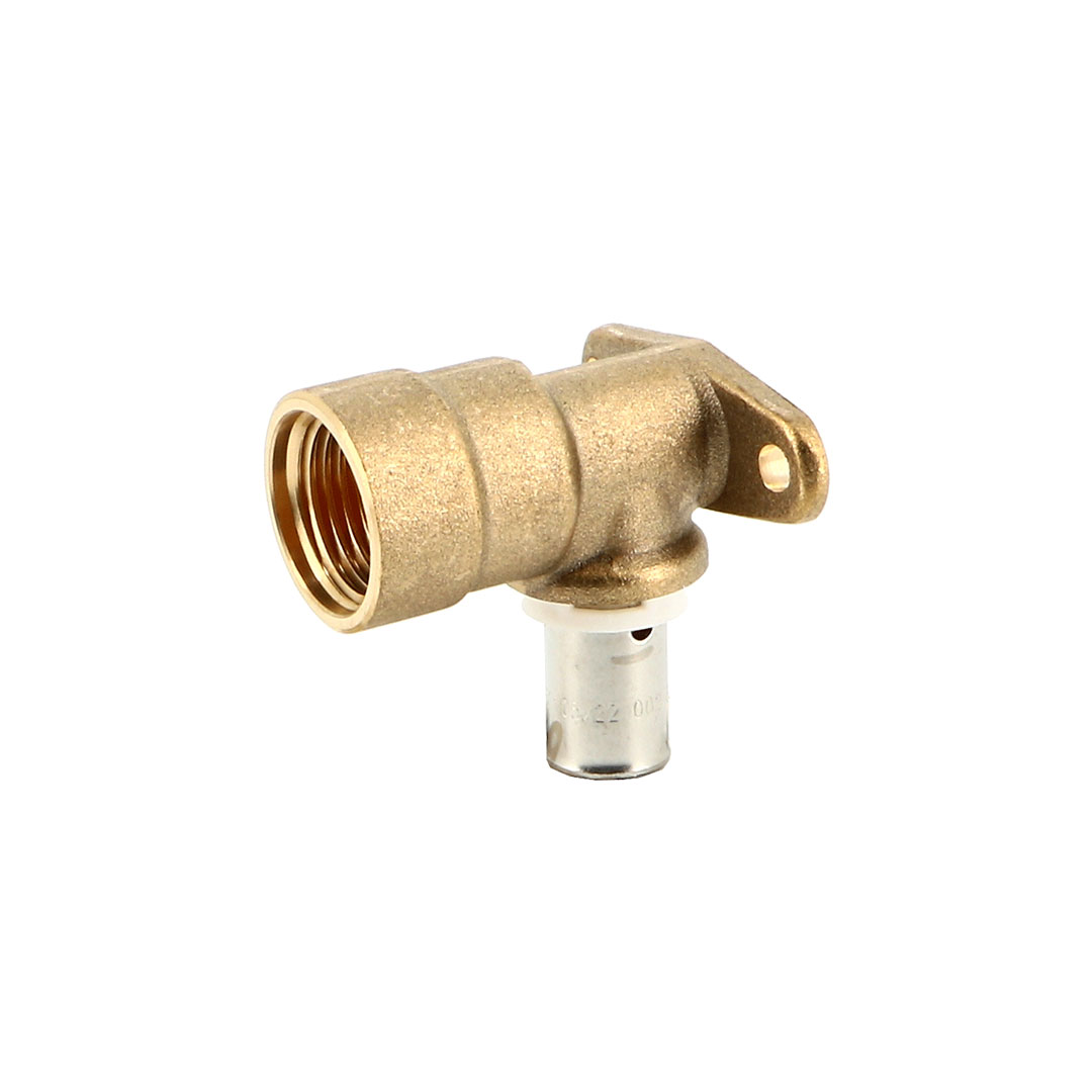 Coude applique long 1/2" PER 10x12 Raccord type radial SERTIPRESS - RCAL212