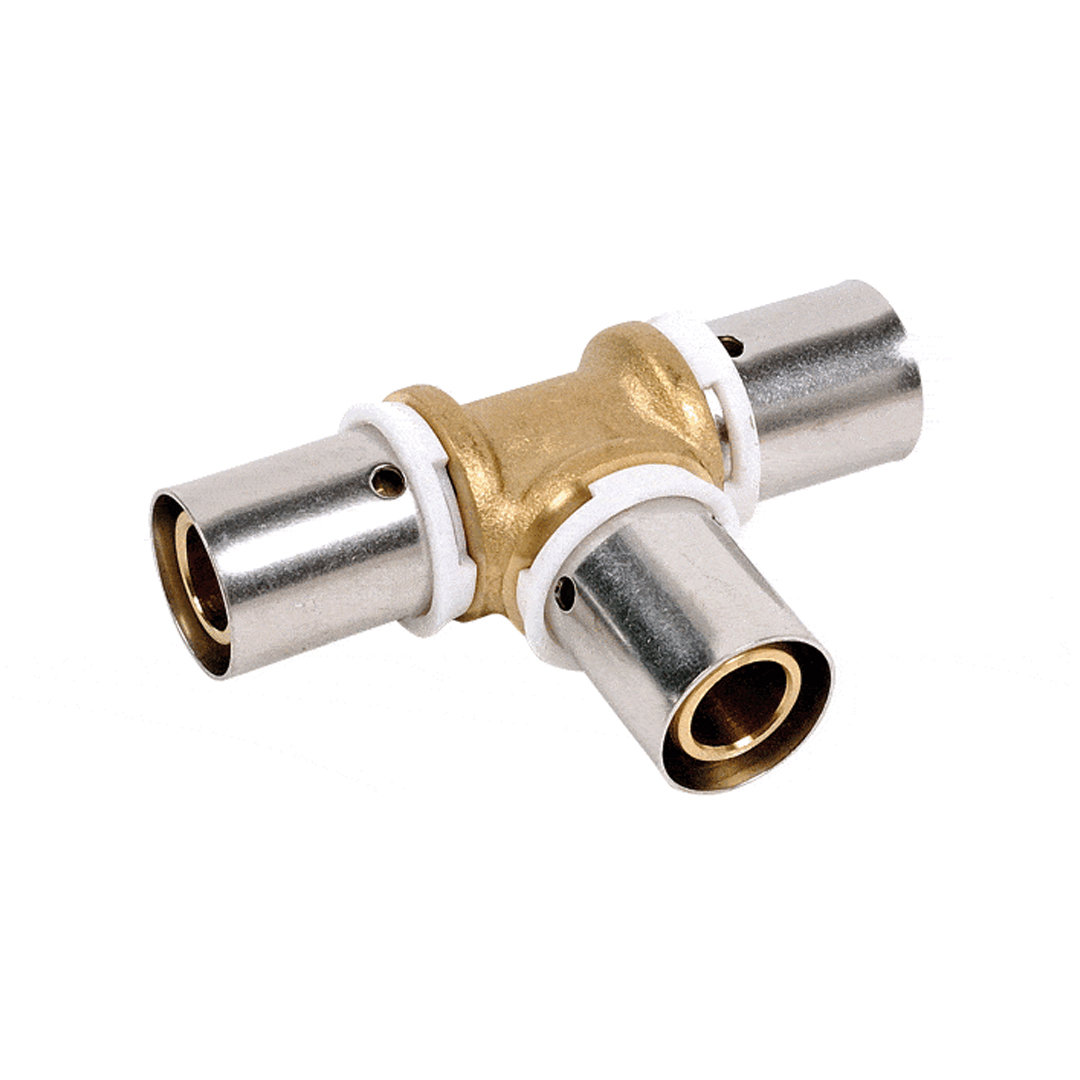 Té égal à sertir PER 20x25 Raccord type radial SERTIPRESS - RT25