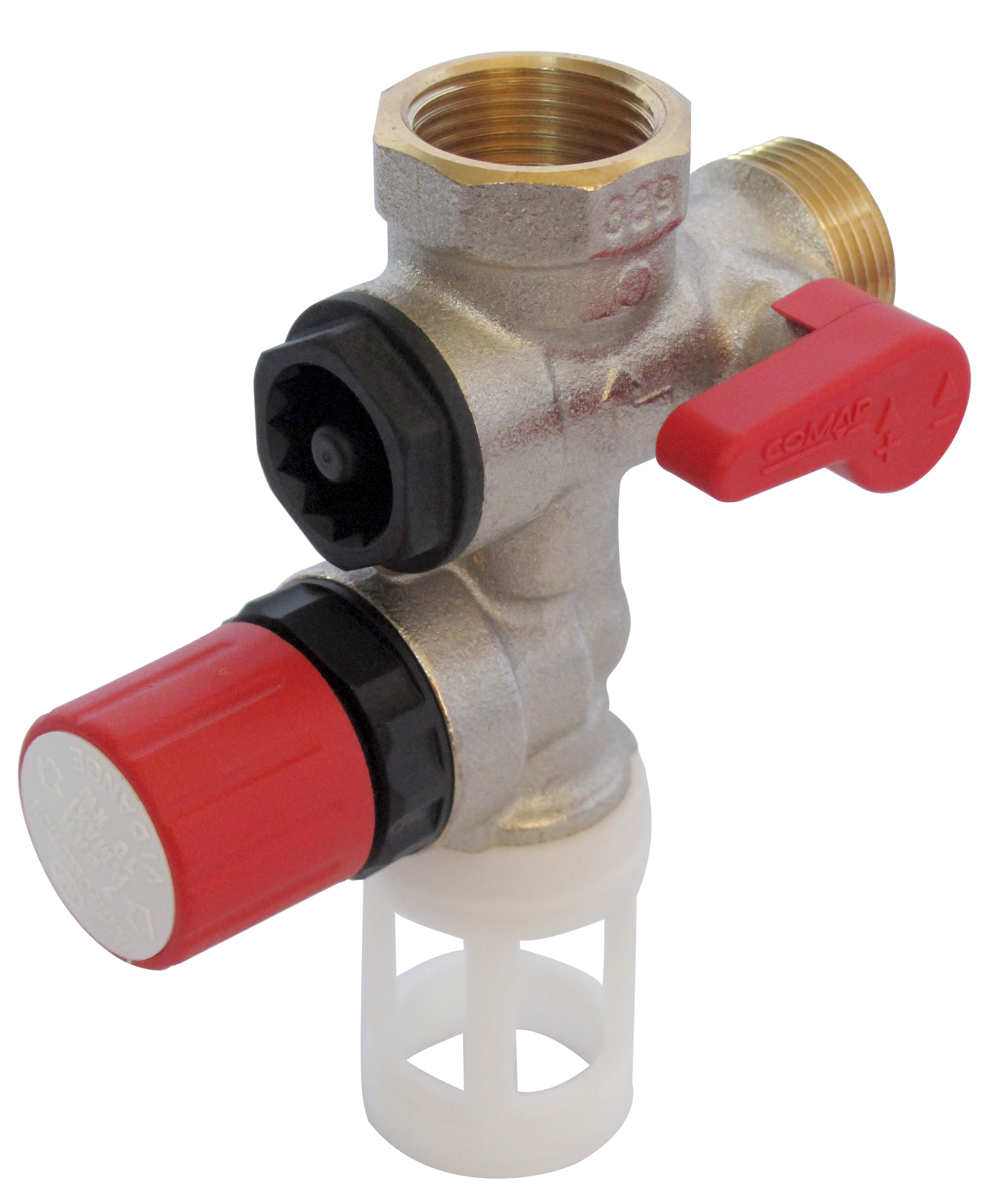 889 Groupe de sécurité, modèle droit, siège laiton 3/4" - COMAP - 889006-01