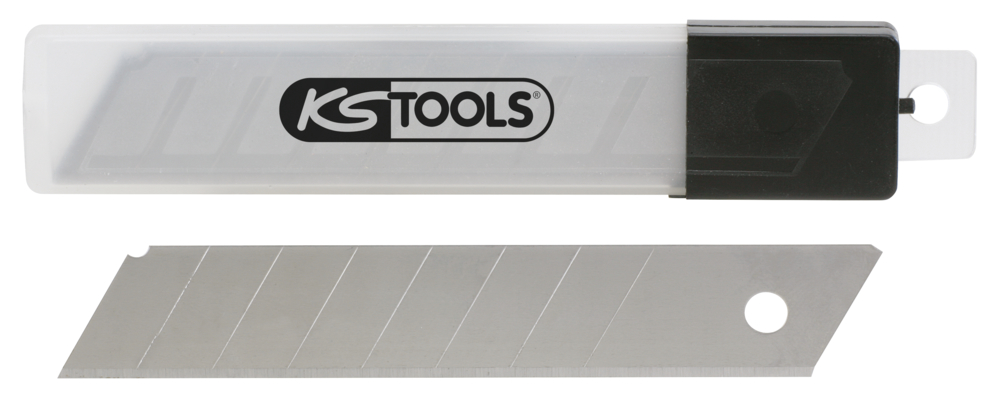 Boîte de 10 lames 100x18 mm pour cutter 907.2141 - KS TOOLS - 907.2166