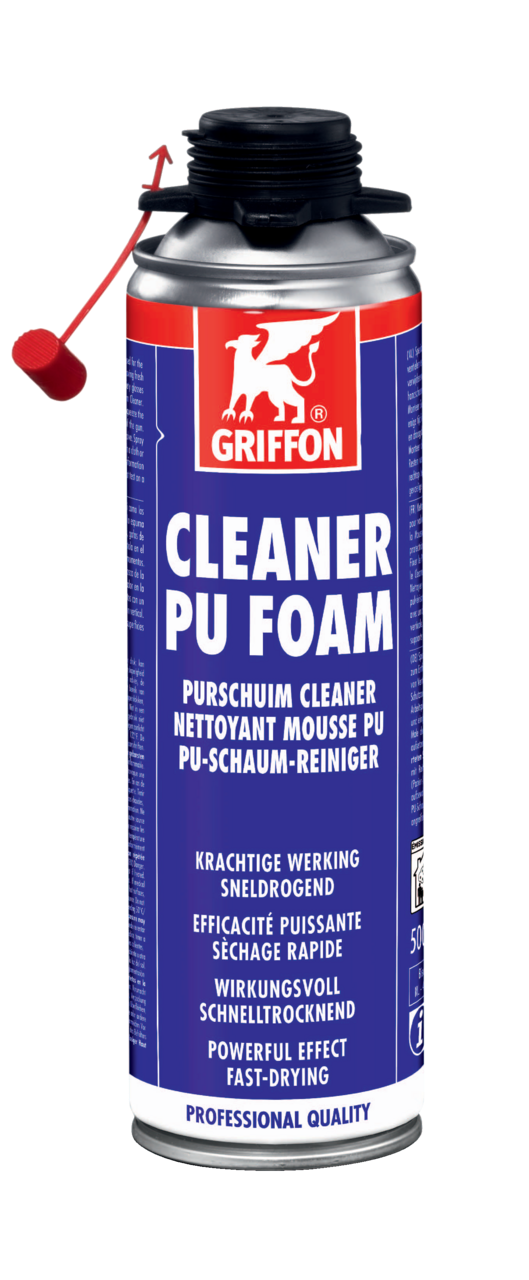 Pu-foam Cleaner nettoyant spécial mousse PU pistolable aérosol 500 ML - GRIFFON - 6150505