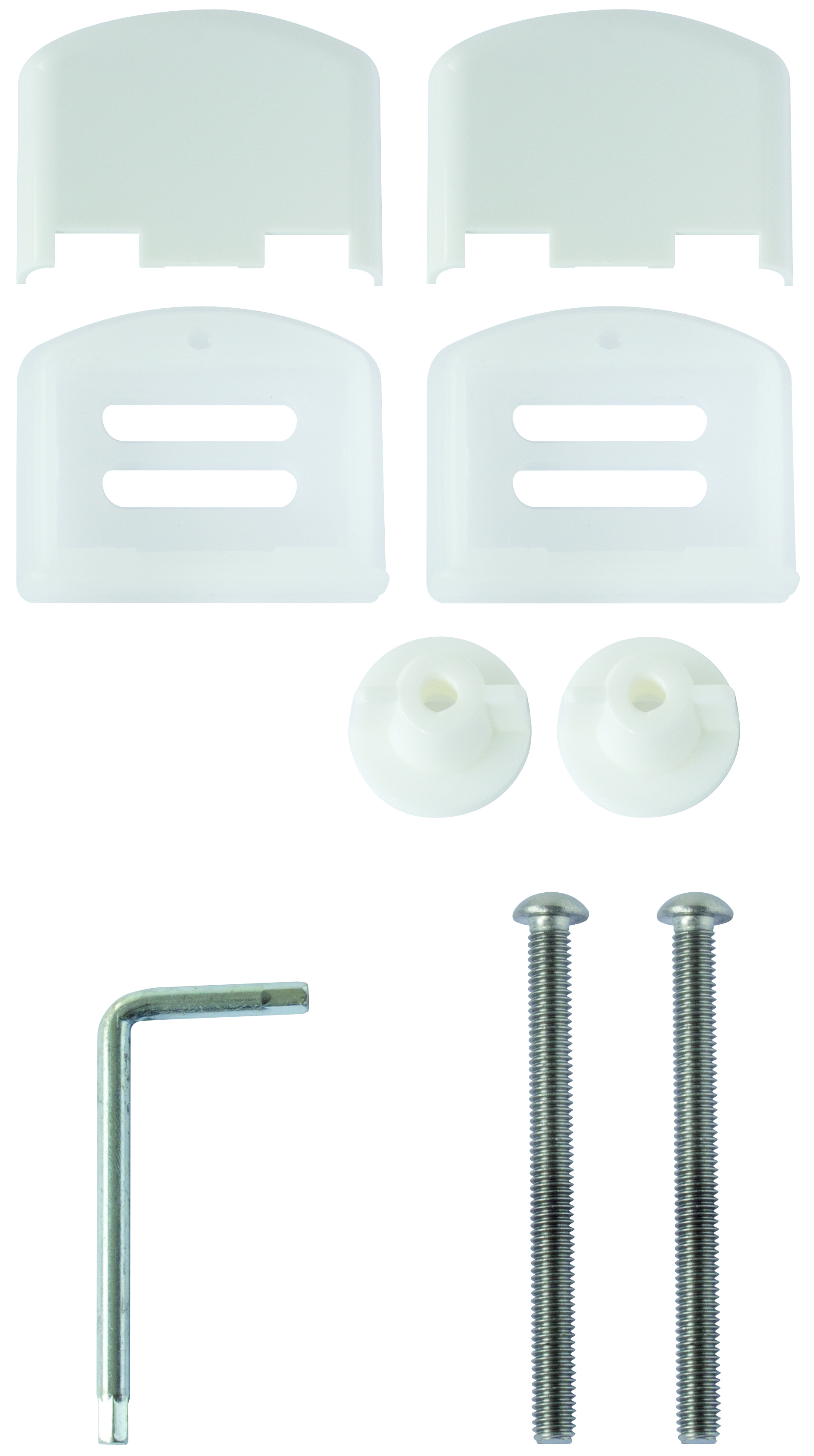 KIT SAV Fixations pour abattant simple ou double capots blancs - OLFA - 7K02A1