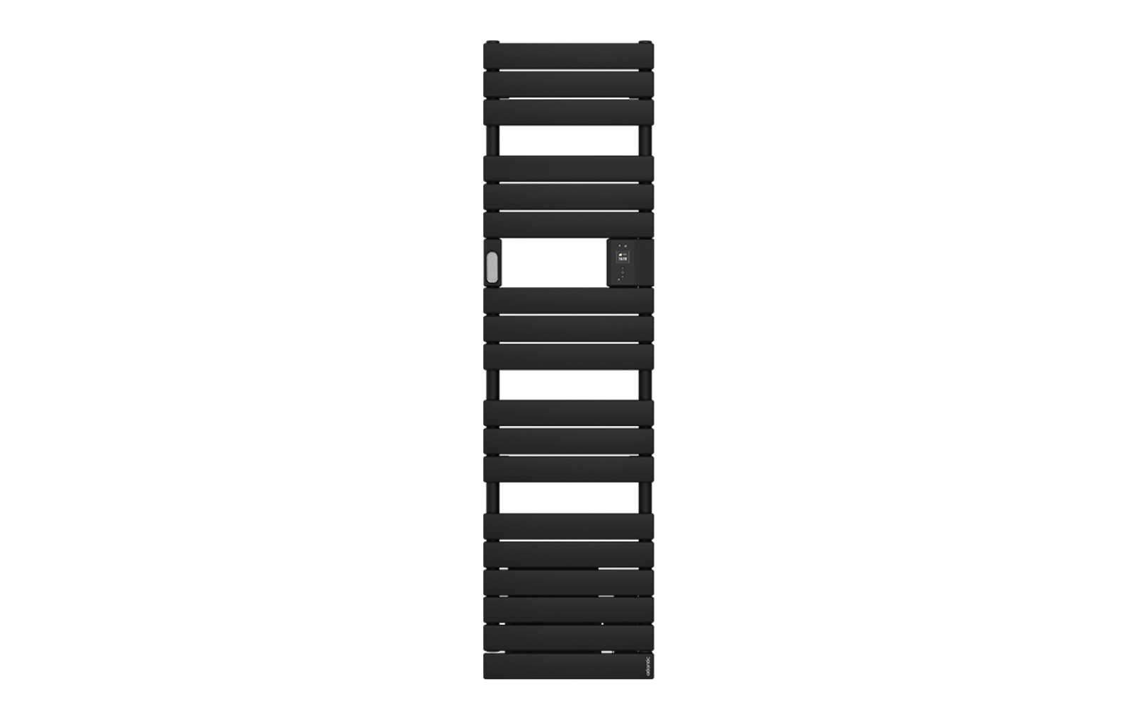 Radiateur sèche-serviettes connecté étroit avec ventilo 1750W Noir - ATLANTIC - 861937