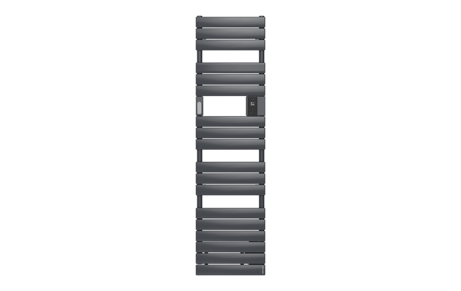 Radiateur sèche-serviettes connecté étroit sans ventilo 500W Graphite - ATLANTIC - 861923