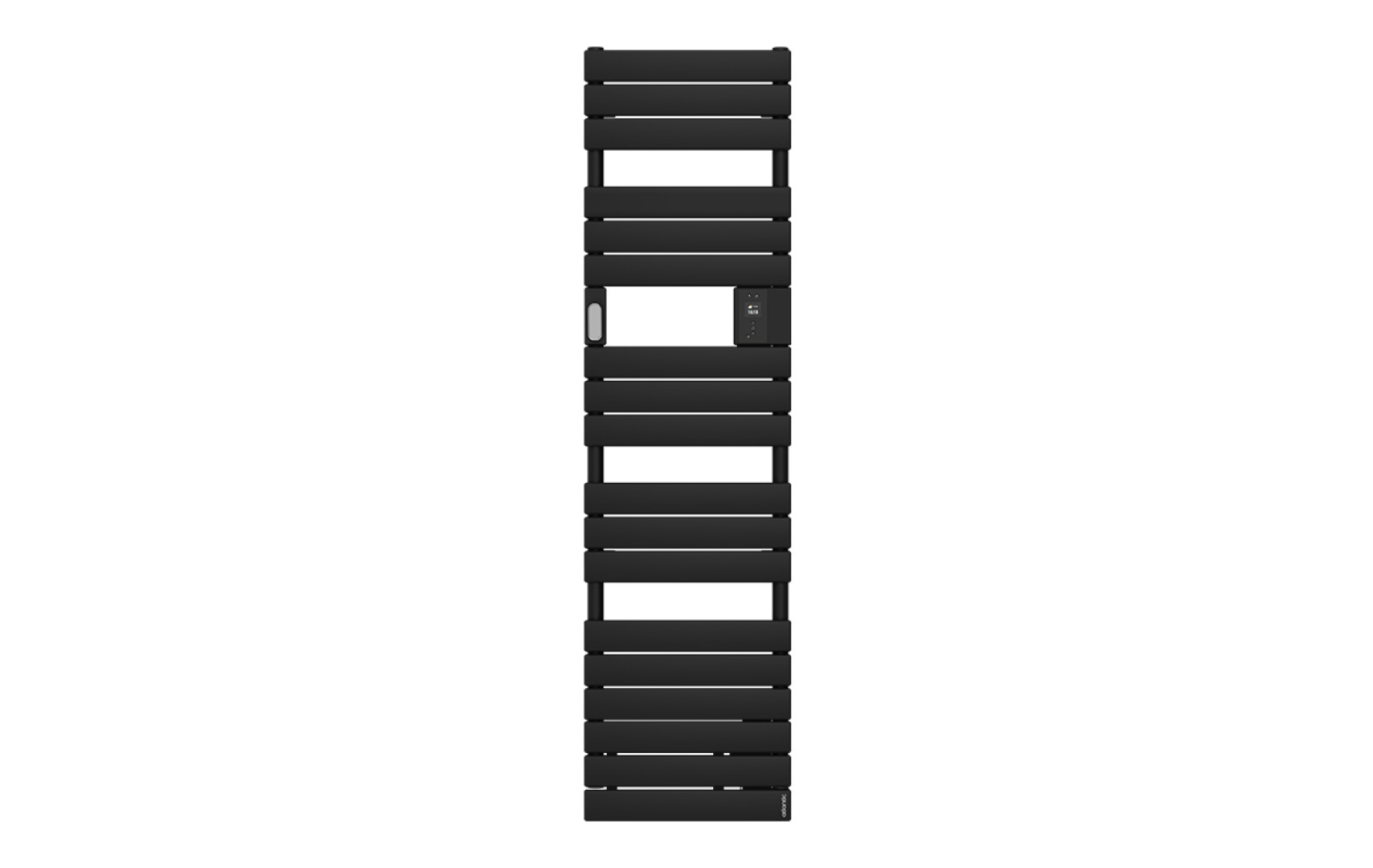 Radiateur sèche-serviettes connecté étroit sans ventilo 500W Noir - ATLANTIC - 861922