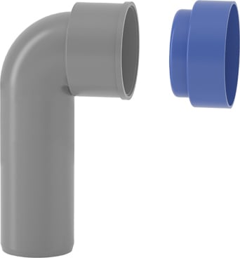 HTSW COUDE POUR siph.avec couv.ø 32 - VALSIR - VS0518103