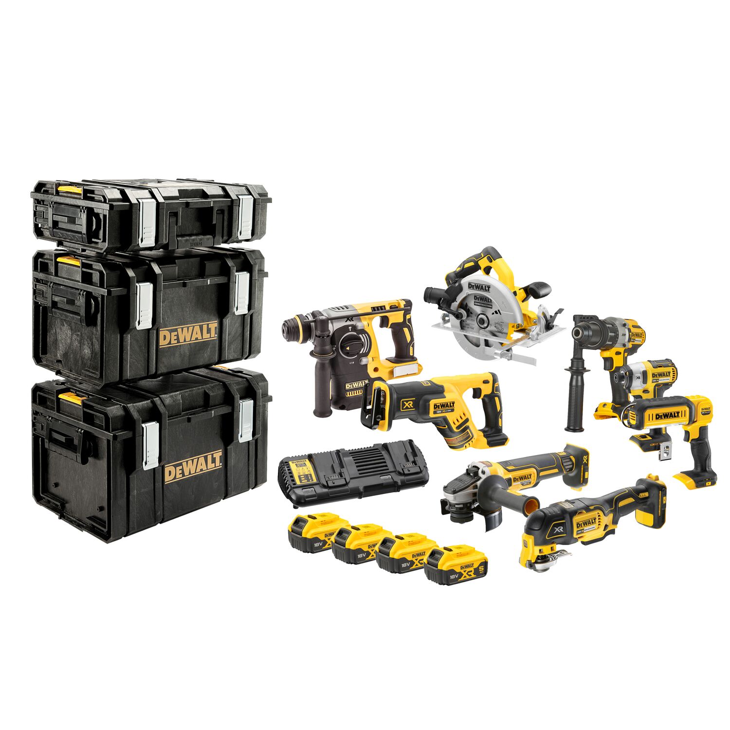 Kit 8 outils XR 18V 5Ah Li-Ion