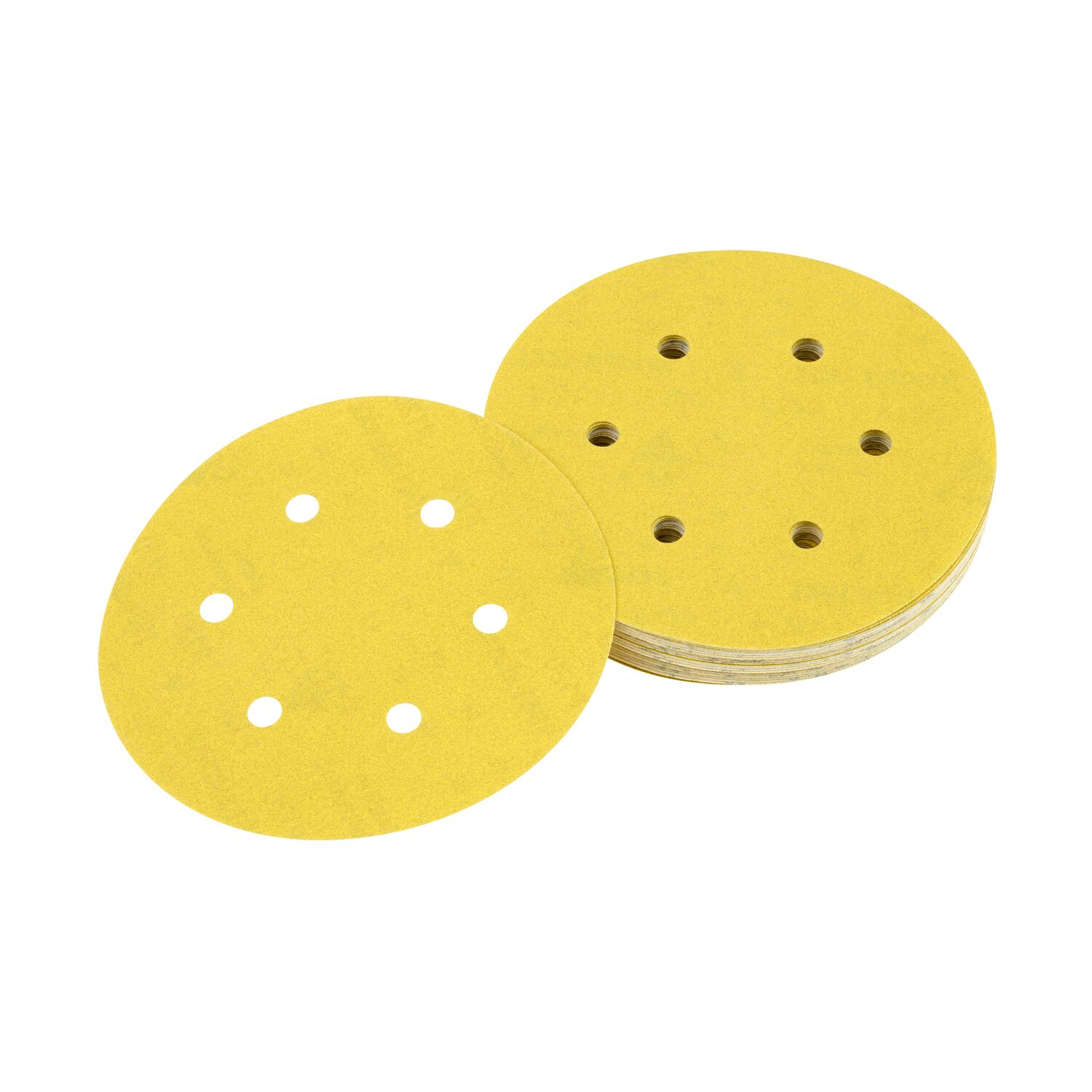 Disque abrasif velcro pour ponceuses excentriques grain 120 - 6 perforations ø 150mm pour DWE6423-QS