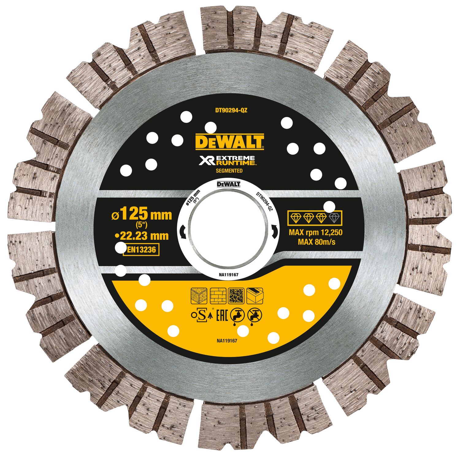 Disque béton Extreme Runtime pour rainureuse 125 x 22.2mm