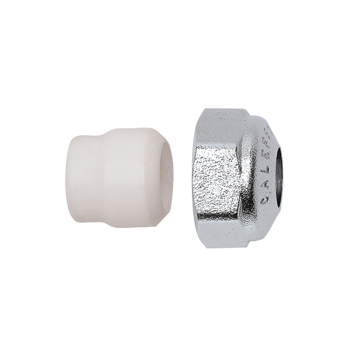 Ecrou Chromé - Bague PTFE 23X1,5 Cu Ø14pour robinetterie de radiateur THERMADOR - 438014