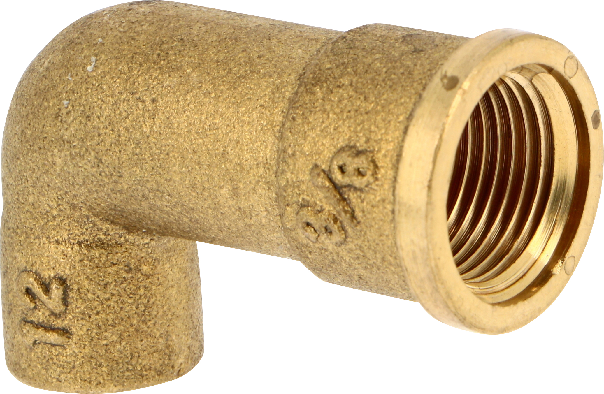 Raccord laiton Coude à souder 90gcu visser 14 3/8'' modèle long - THERMADOR - 90GC1214L