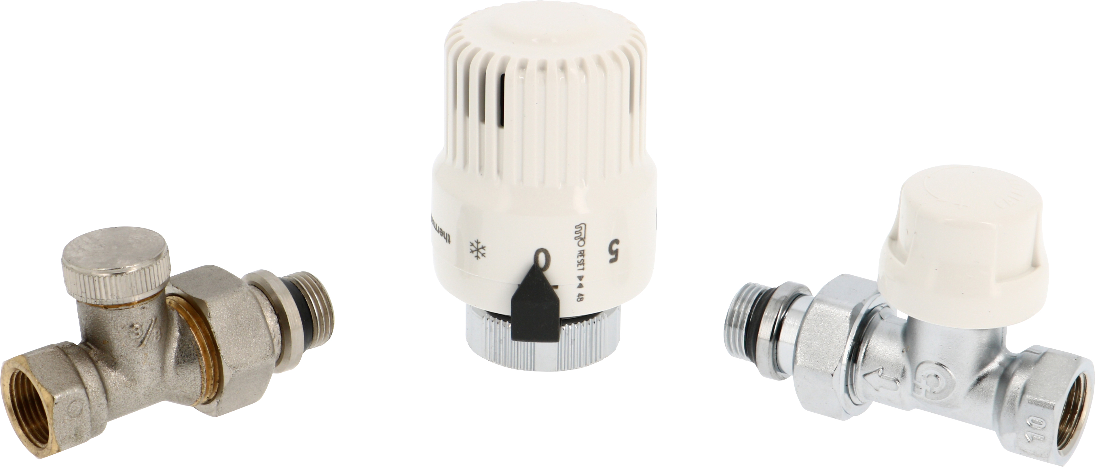 Kit droit 3 pièces pour radiateur avec douille auto-étanche - THERMADOR - K3PE12DTR