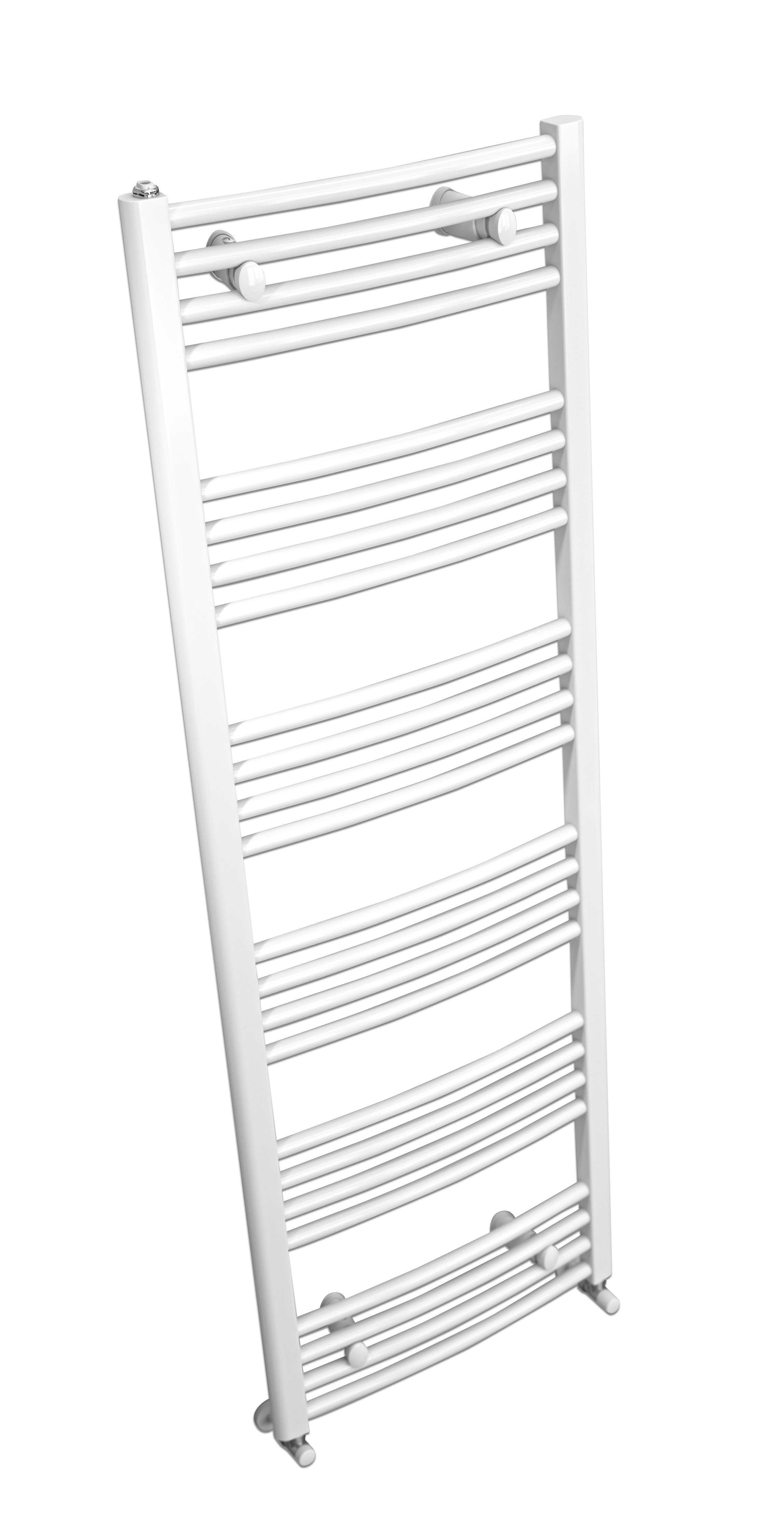 MAHANA Galbé 600X1238 Sèche-ServiettesAcier Blanc 598W