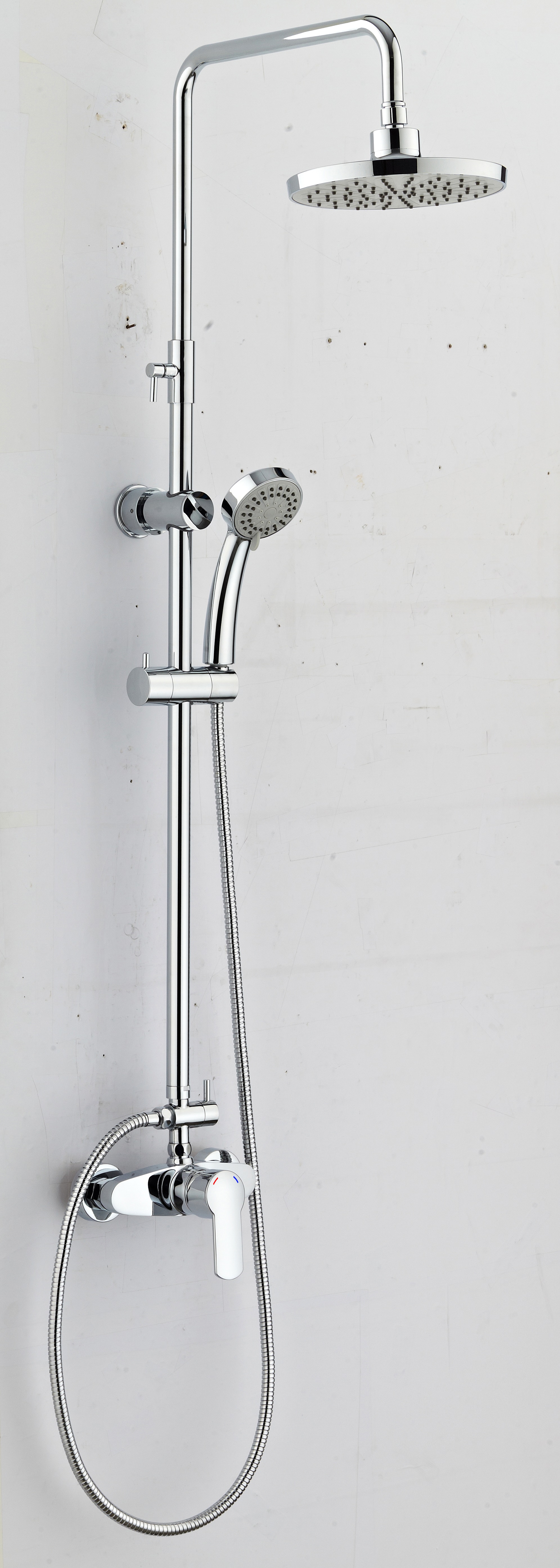 Système de Douche mécanique. Pomme deDouche de 207mm ABS. douchette 3 jets THEWA - MIZ15