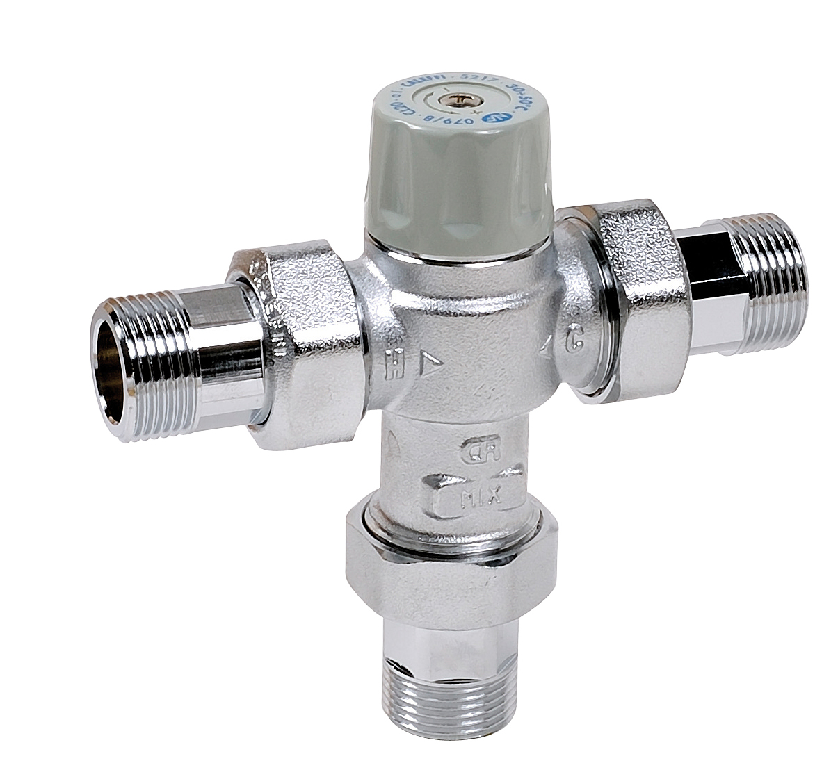 Mitigeur Caleffi 3/4 30-50°c avec filtres et clapets, NF MT521720 - THERMADOR
