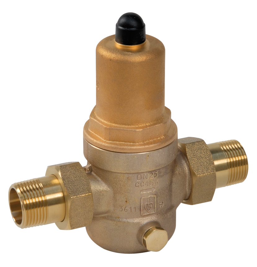 Réducteur de pression bronze avec filtre +85°C Livré sans manomètre - THERMADOR - R68126