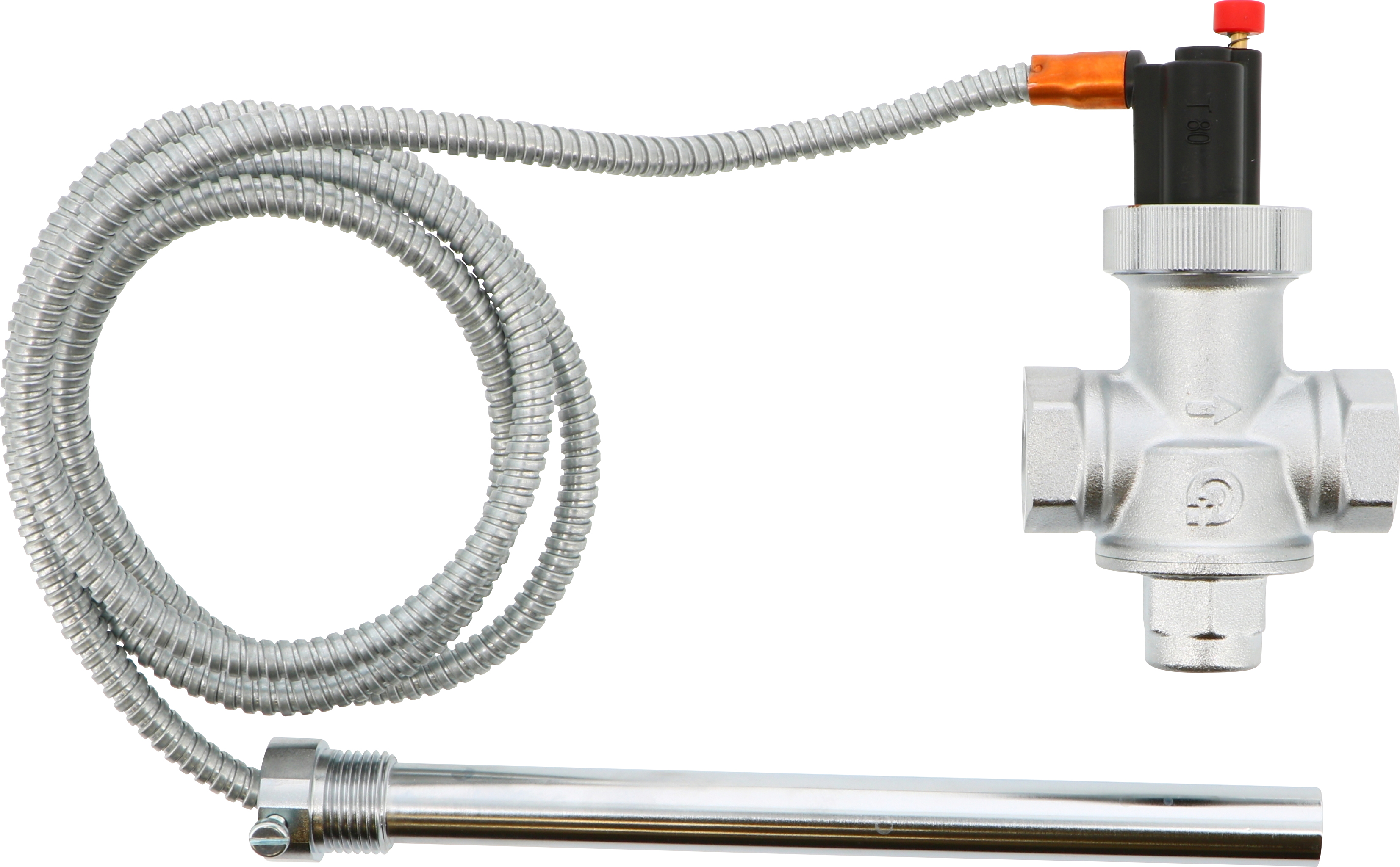 Soupape de sécurité thermique +5 à +110°C pour chaudière biomasse bois THERMADOR - ST543