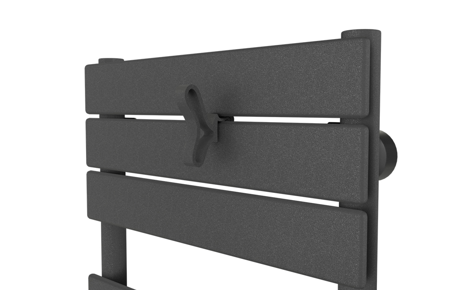 Patère papillon anthracite ATLANTIC CHAUFFAGE ET CHAUFFE-EAU - 850216