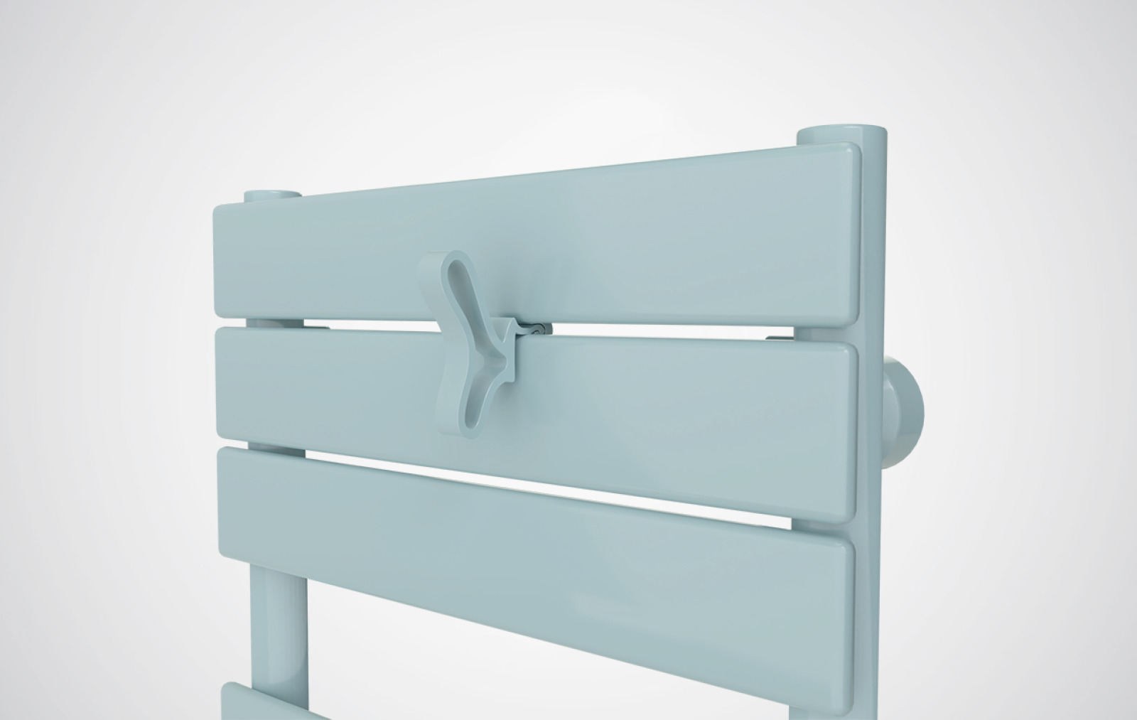 Accessoire sèche-serviettes papillon pour lames plates Vert d'eau - ATLANTIC - 850263