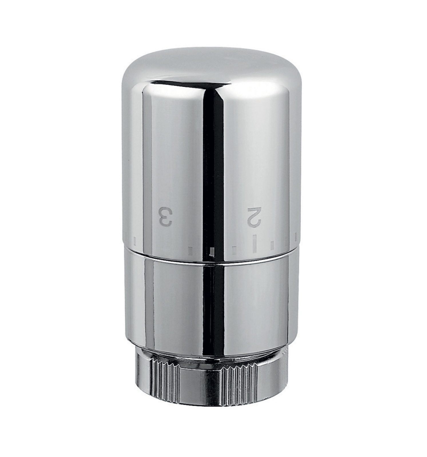Tête thermostatique pour sèche-serviettes chrome