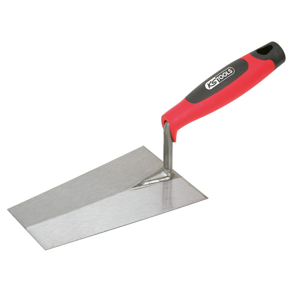 Truelle italienne carrée - lame acier - manche bi-composant - 200 - KS TOOLS - 144.0223