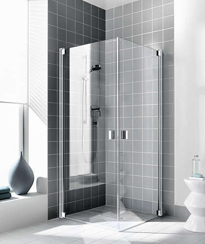 Paroi 1/2 angle pivotante RAYA RA1ER L100 2M argent poli v.clair ROTH - 1403027973