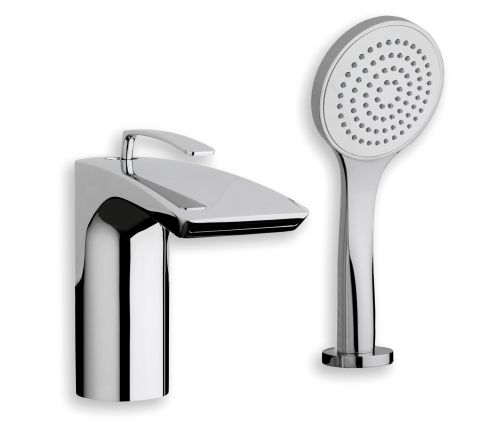bain douche bollicine sur gorge 2 trous chrome CRISTINA - BO12151