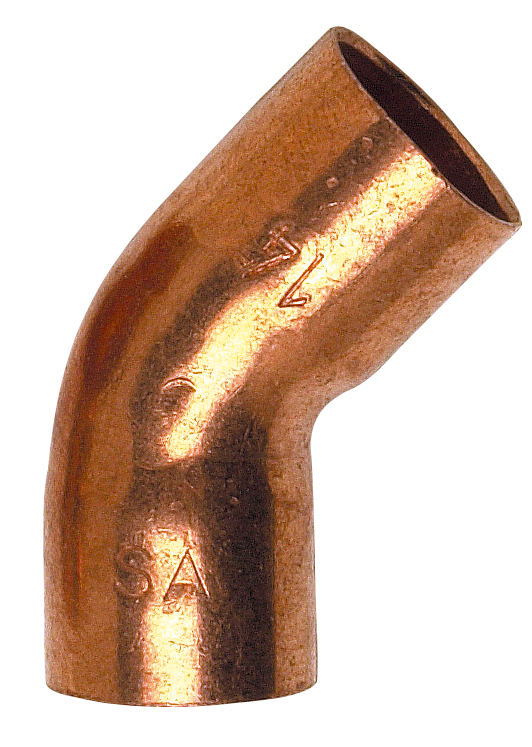 Coude cuivre à souder 5041 FF 45° 12 - THERMADOR - 26093