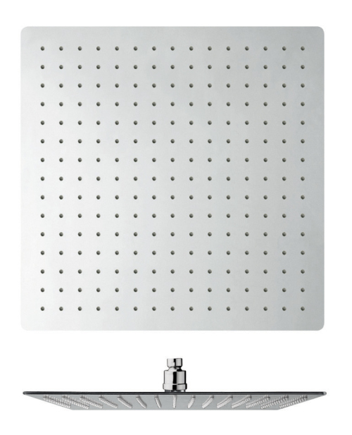 pomme de douche sandwich carrée 400 mm inox anticalcaire CRISTINA - SC40051