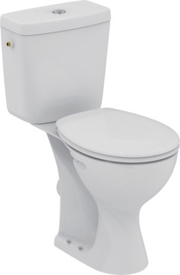 Pack WC surélevé 70x38,5 cm NF NOE en porcelaine vitrifiée blanc - PORCHER - E905701