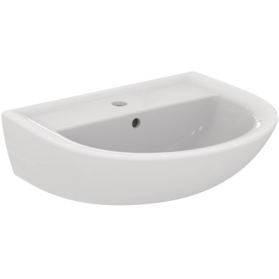 Lavabo 55X46 NF ULYSSE blanc, avec trop-plein PORCHER - P125501