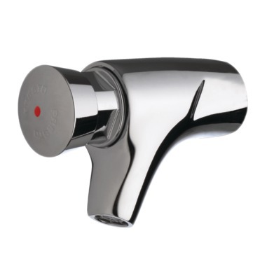 P504s Robinet simple lavabo mural temporisé 15s, chaud G1/2 PRESTO - 63120