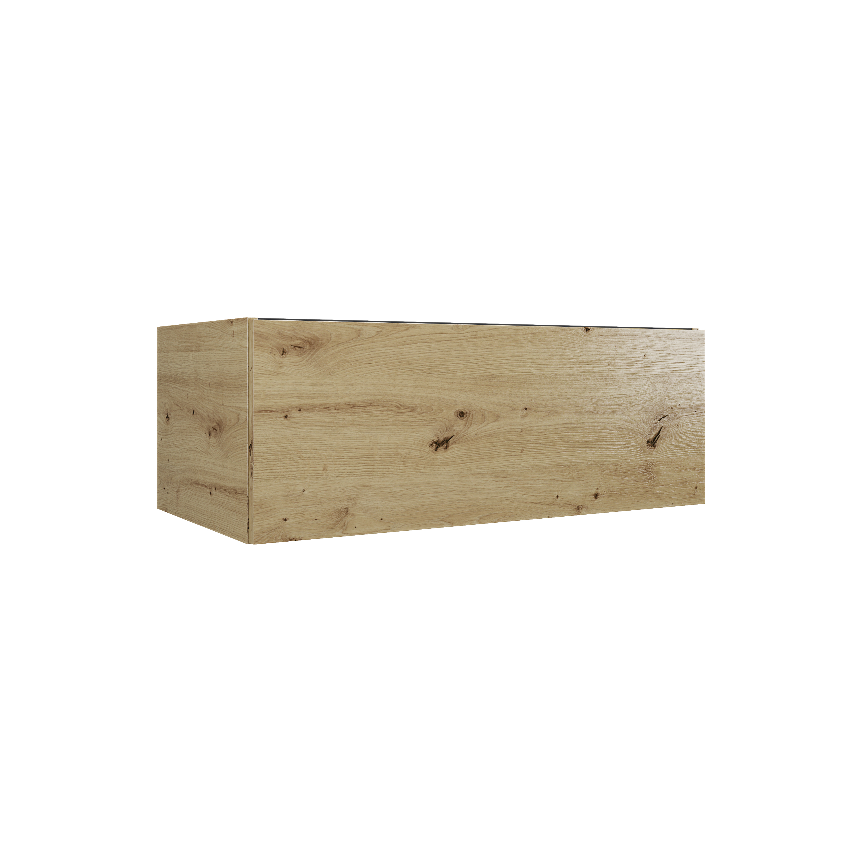 MSV 1T 88 cm gauche chêne décor doré mélaminé pour poignée profile DOM413 - DOMAO