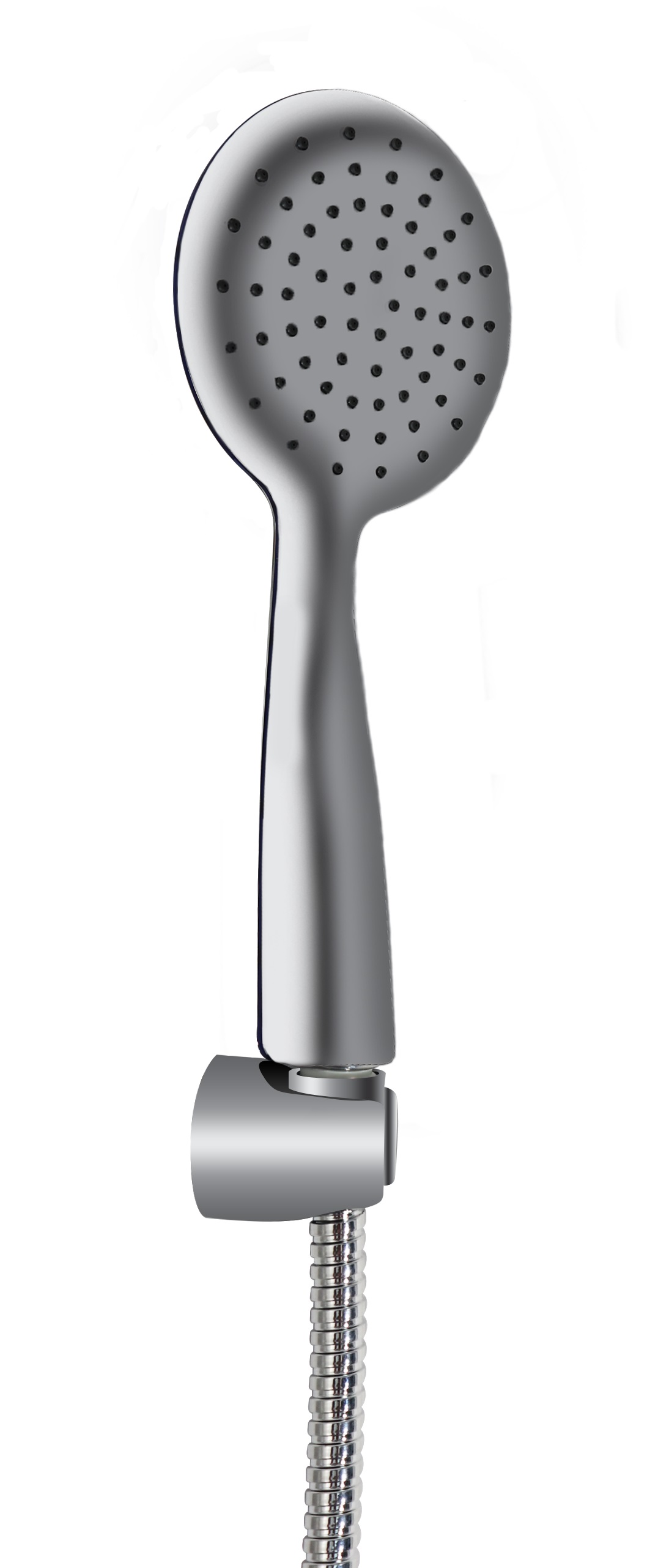Ensemble support fixe, douchette 1 jet 1m50 double agrafage inox chromé - DOMAO - DOM494