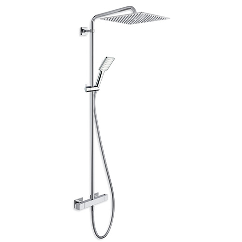 colonne de douche quadri 300 nf thermostatique chrome CRISTINA - QD48651
