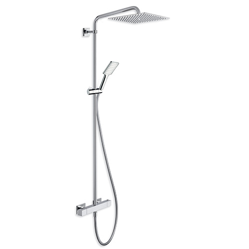 colonne de douche quadri 250 thermostatique chrome CRISTINA - QD48551