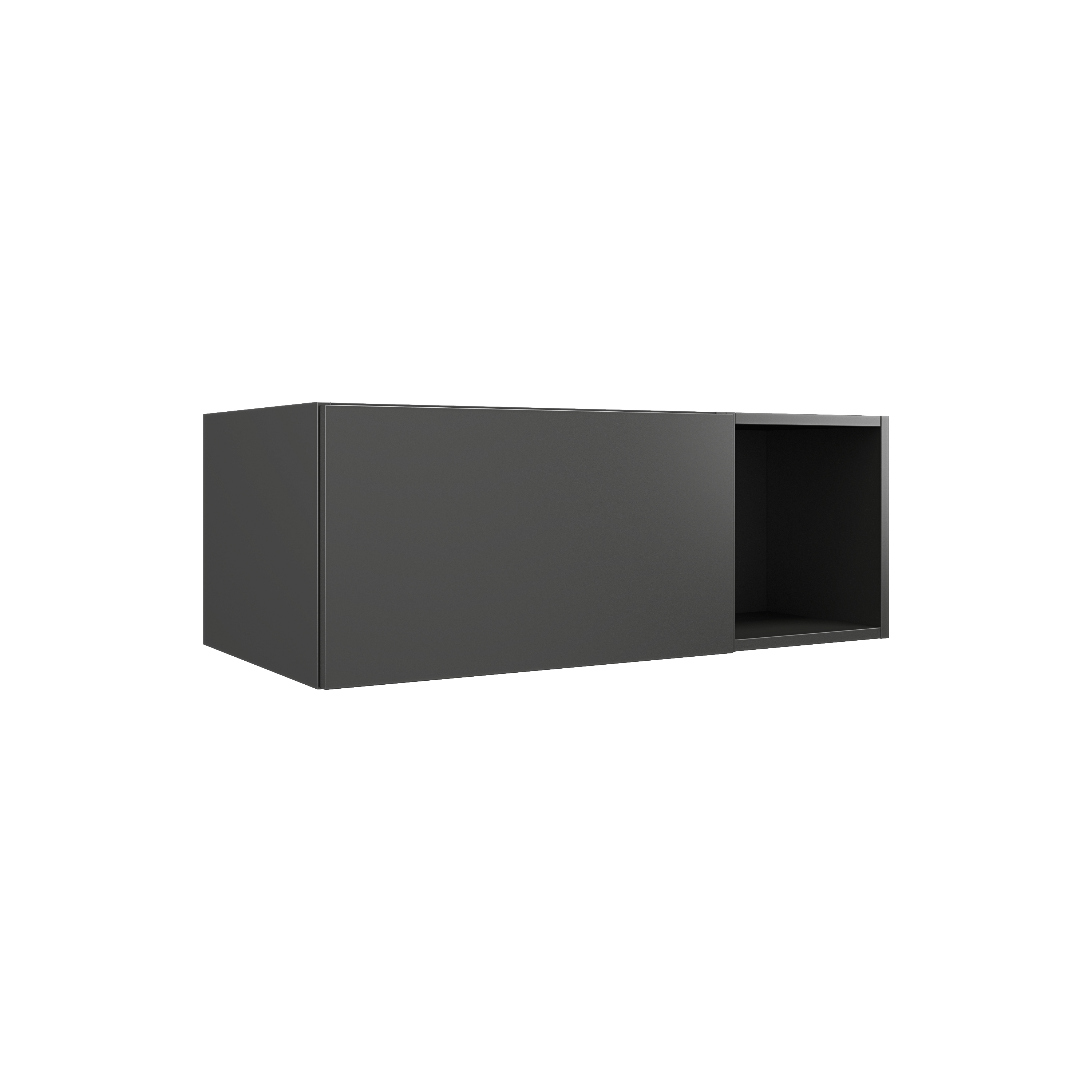 200 MSV AVEC NICHE graphite l 88 h 32 p45 1 tiroir & NICHE PLAN DOMAO - 1095829