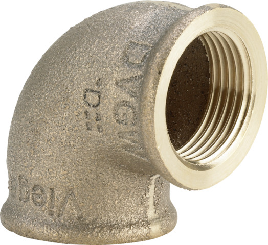 Coude 90° bronze ou bronze au silicium, modèle 3090 Rp1: 1 Rp2: 1 - VIEGA - 269234