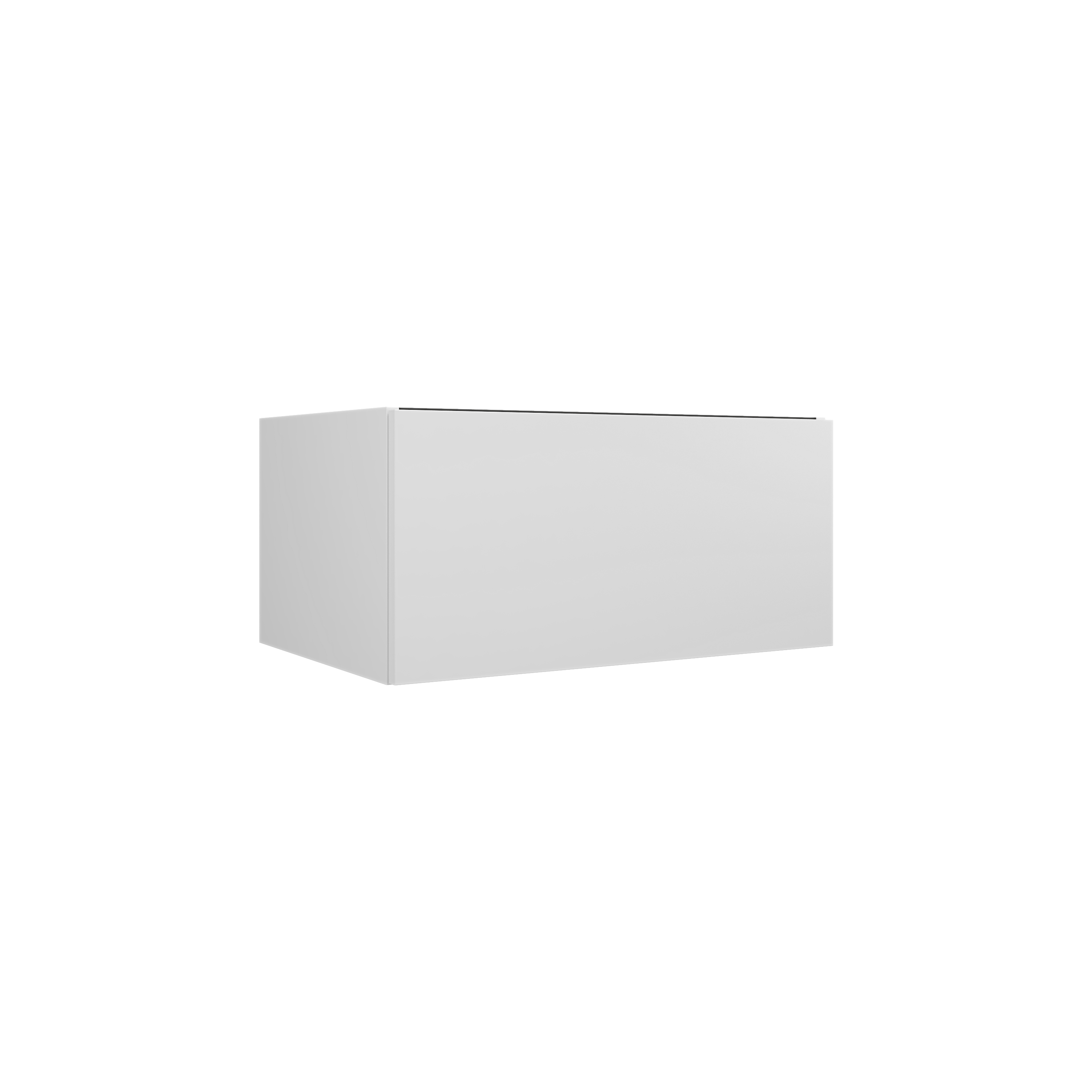 MSV 1T 68 cm blanc mat mélaminé pour poignée profile DOM157 - DOMAO