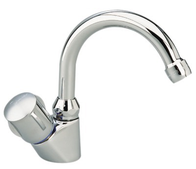 Robinet simple NF ULYSSE C chrome, bec tube orientable PORCHER - D1624AA