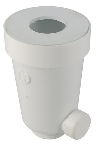 Siphon pour urinoir, en PVC blanc, avec joint en élastomère, Ø 33/42 NICOLL - QUYF