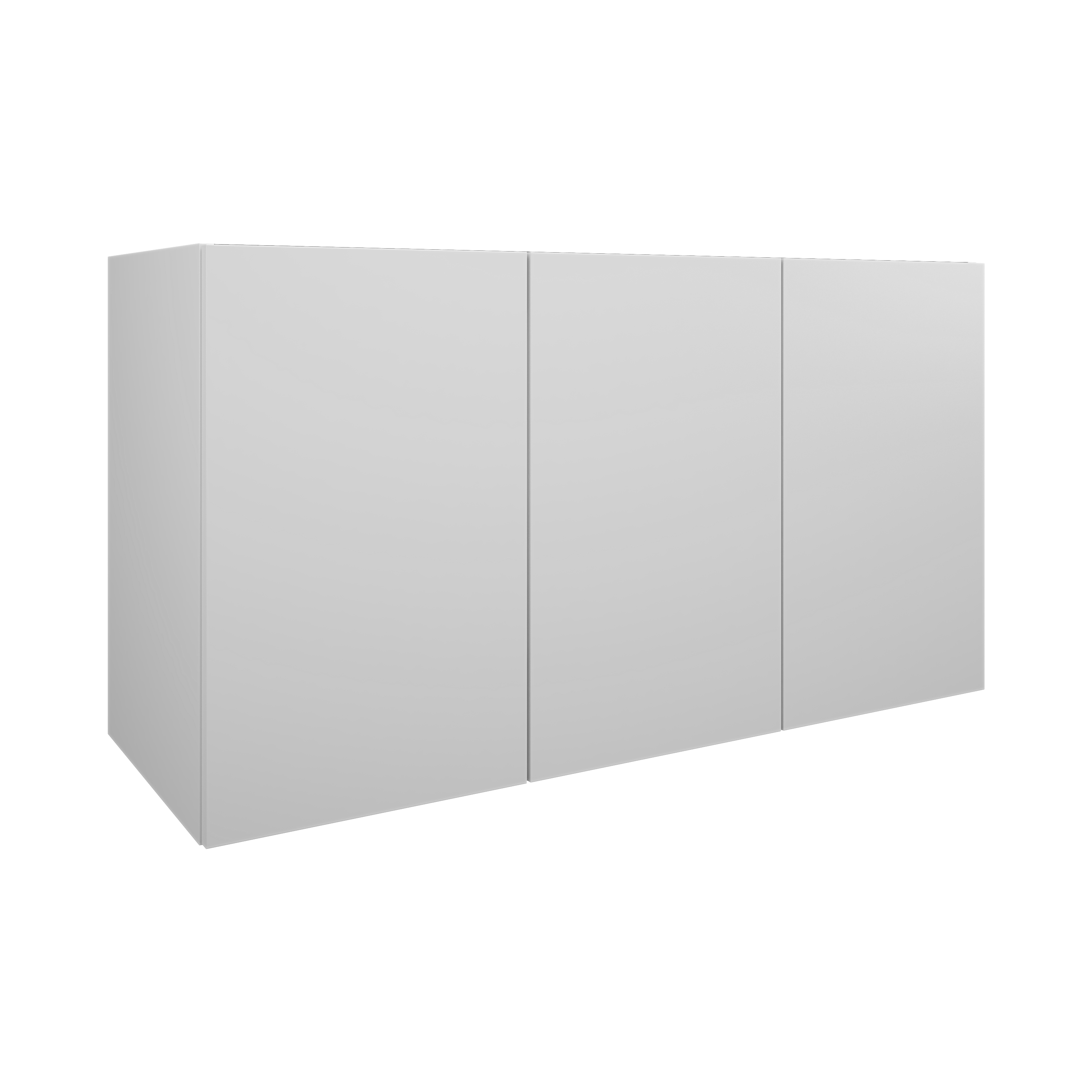 MSV 3P 118 cm blanc mat mélaminé pour poignée profile DOM141 - DOMAO