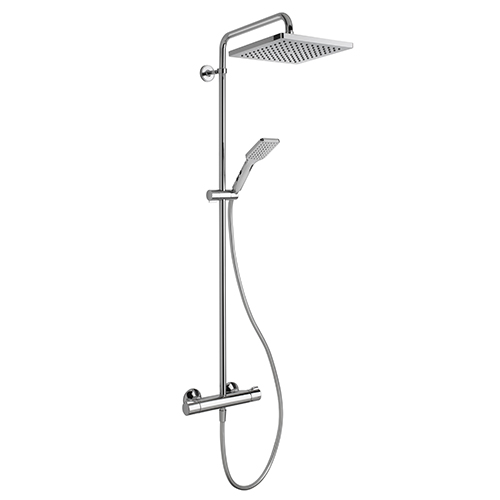 colonne de douche theta cube thermostatique chrome ONDYNA - TE44951