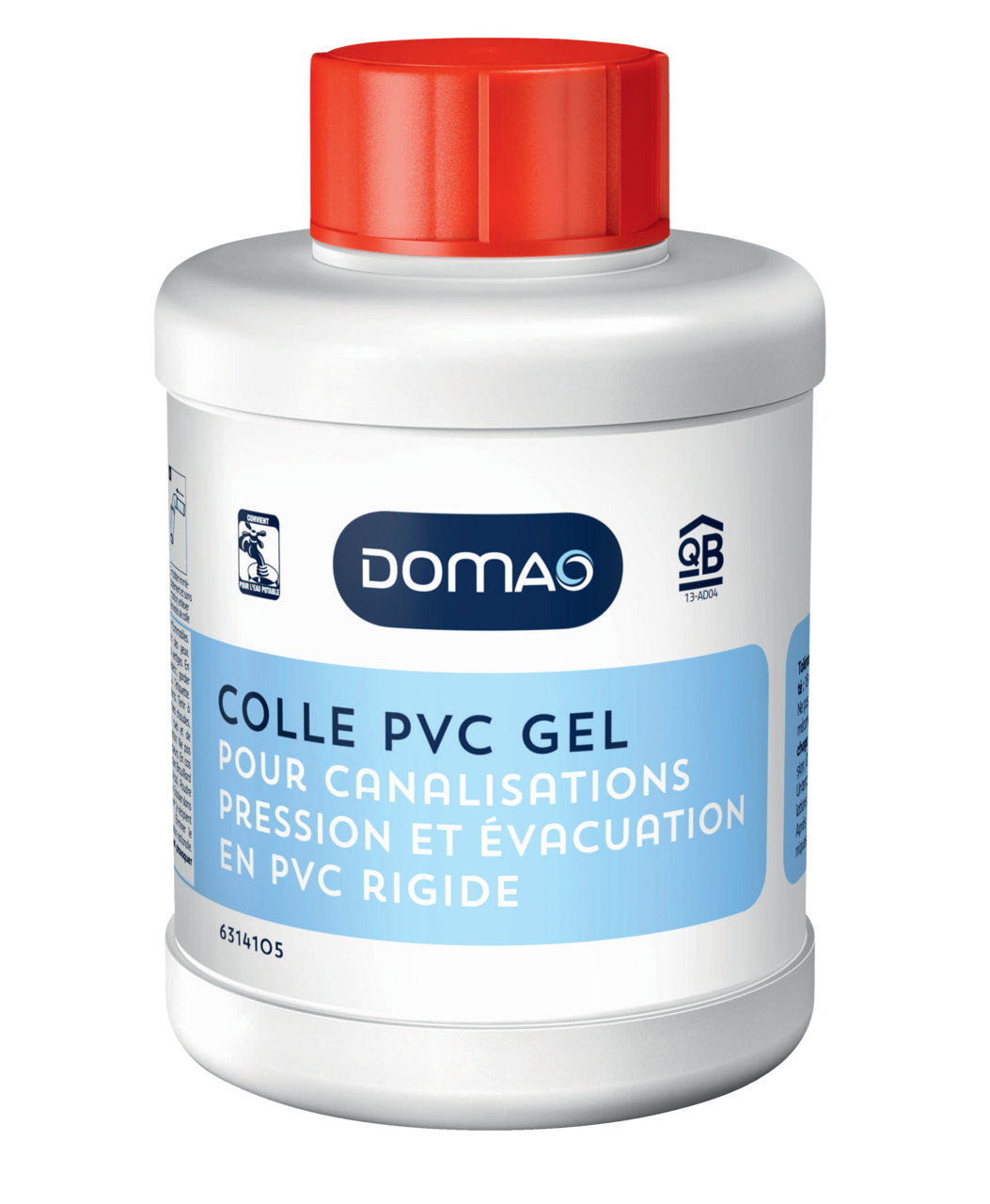 Pot 500ml colle PVC gel - DOMAO - 6314105