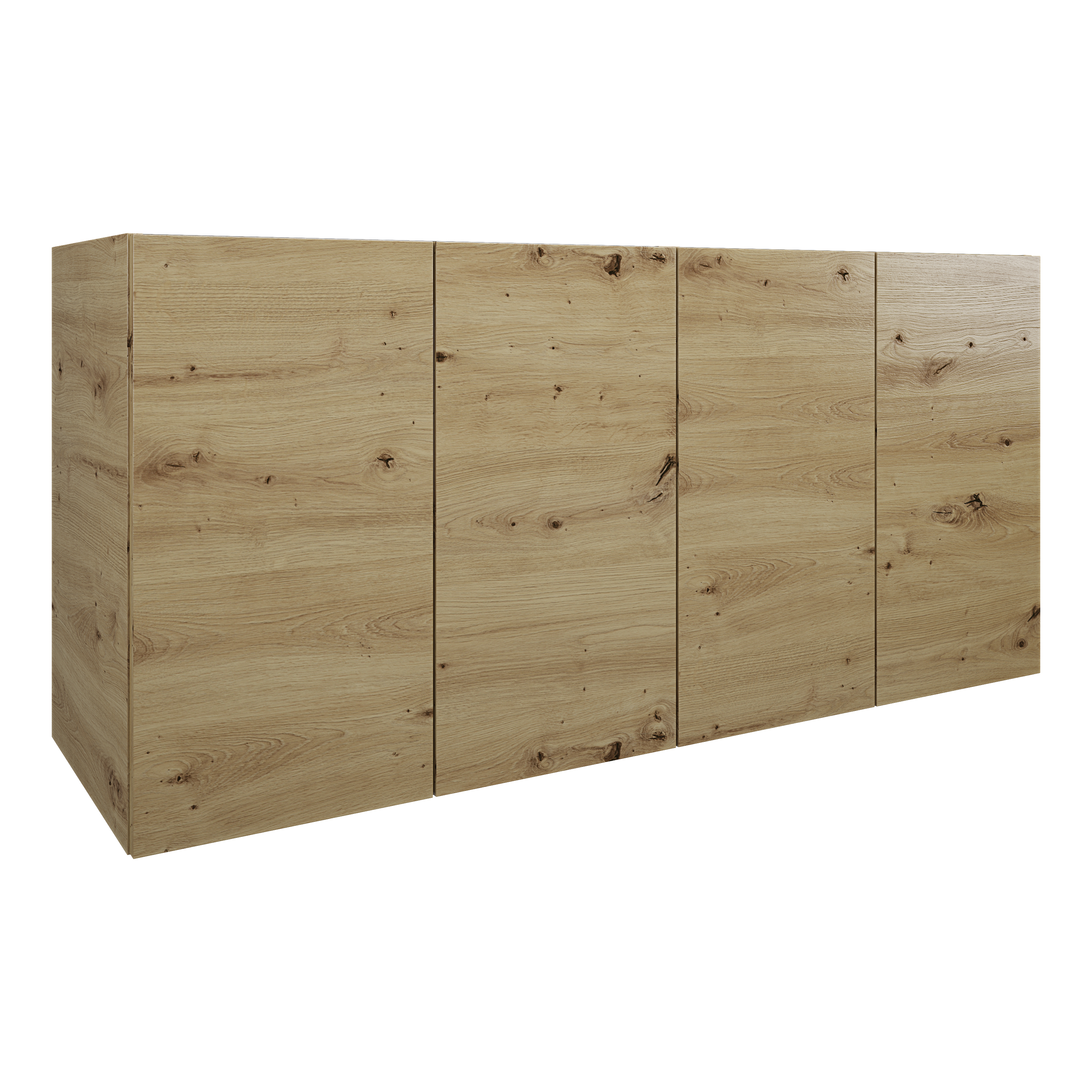 MSV 4P 136 cm chêne décor doré mélaminé pour poignée profile DOM152 - DOMAO