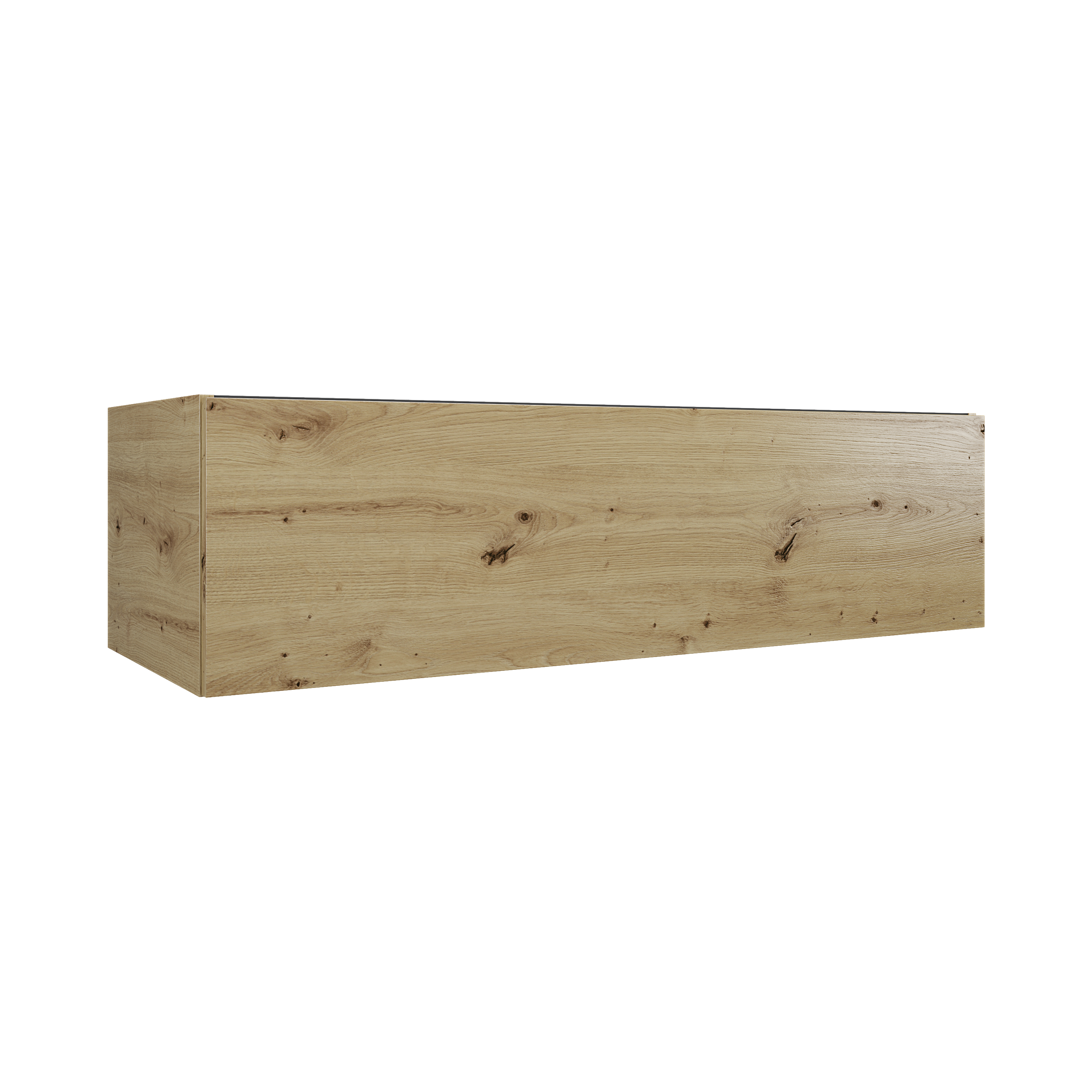 MSV 1T 118 cm gauche chêne décor doré mélaminé pour poignée profile - DOMAO - DOM421