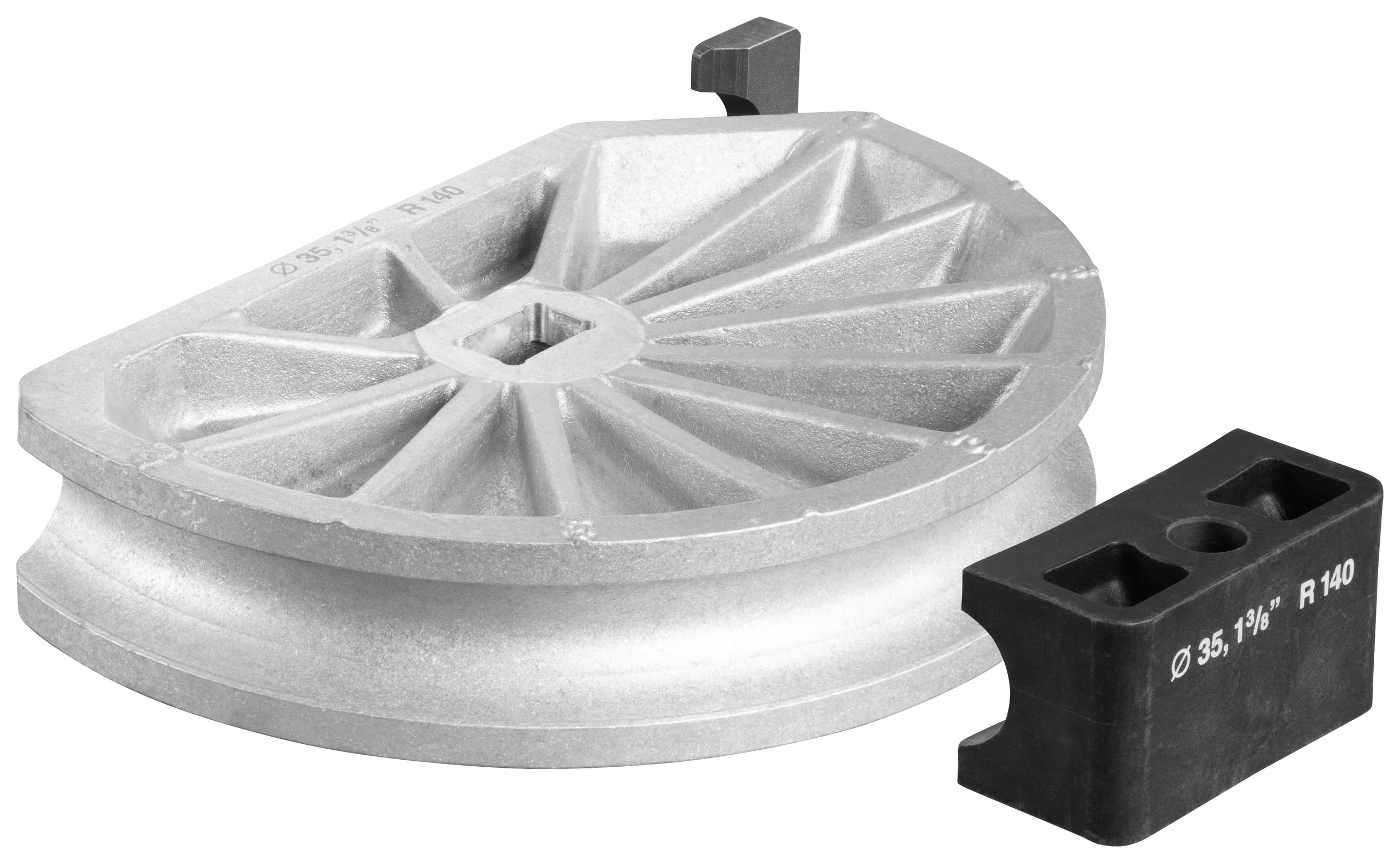 Forme de cintrage Curvo + pièce coul. Ø 35, 1.3/8'' (34,9 mm) R140 (cuivre) REMS - 581350