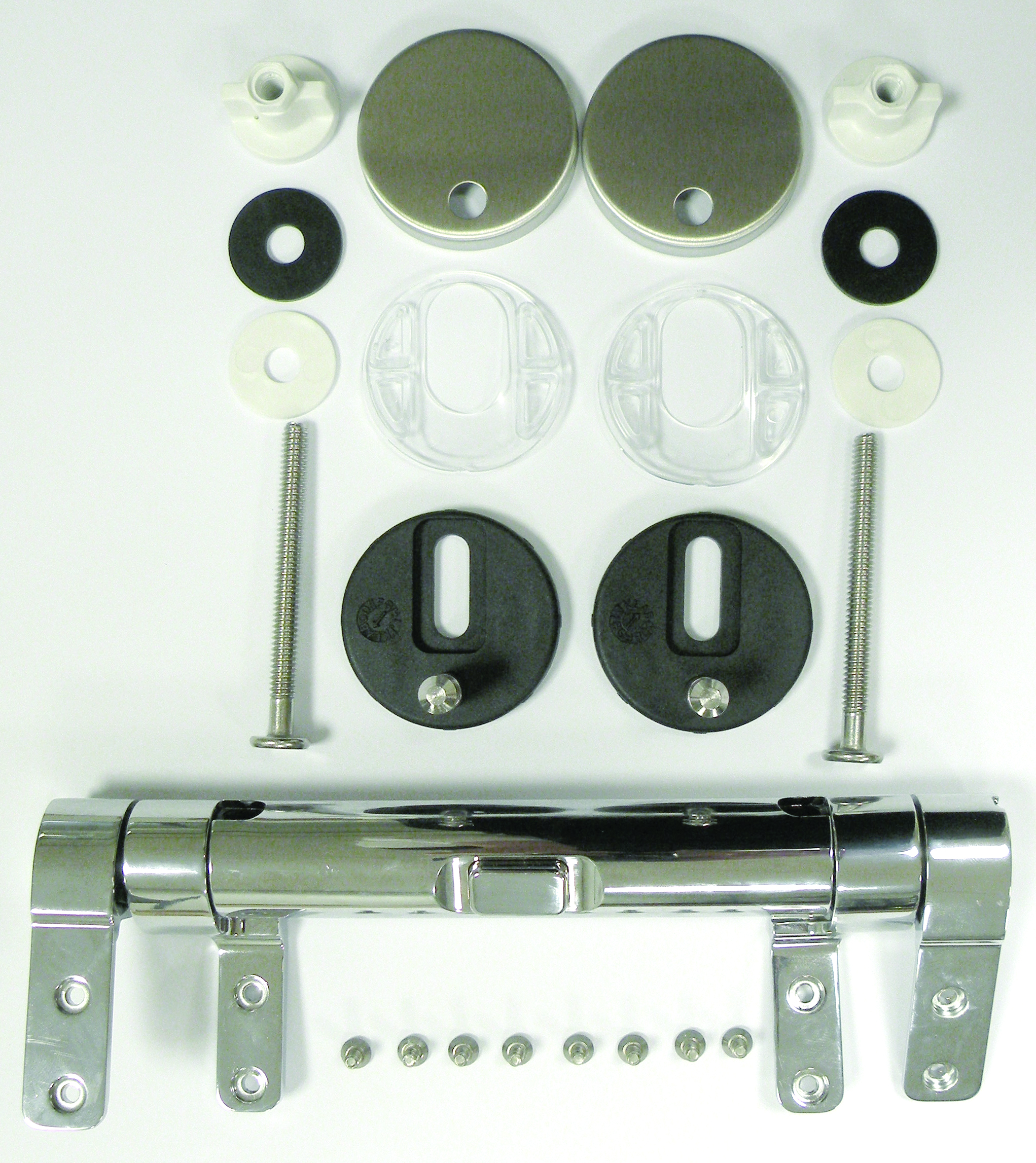 Kit charnière EASY CLIP pour abattant Ariane avec vis écrous et platines - OLFA - 7K4101